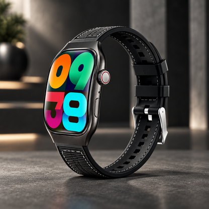 Montre Connectée – Écran Tactile Incurvé 2,01″, Appels Bluetooth 5.3, Suivi Sport & Notifications
