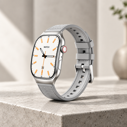 Montre Connectée – Écran Tactile Incurvé 2,01″, Appels Bluetooth 5.3, Suivi Sport & Notifications