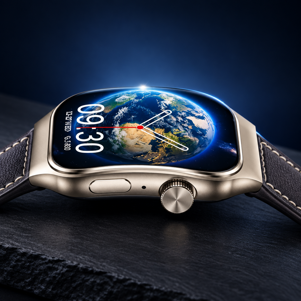 Montre Connectée – Écran Tactile Incurvé 2,01″, Appels Bluetooth 5.3, Suivi Sport & Notifications